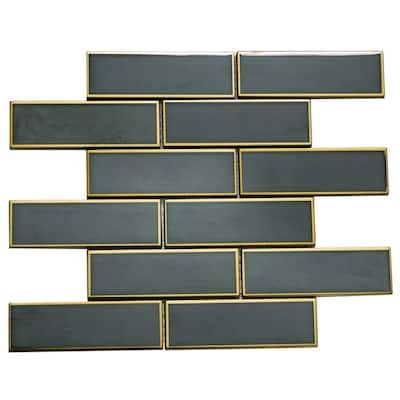 Athena 2x6 Matte Glass Subway Mosaic Tile - Wall, Backsplash