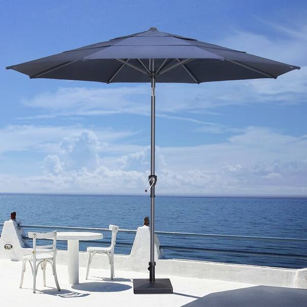 Shop 9 Foot 500h Fade Resistant And Waterproof 3 Layers Outdoor Umbrella Overstock 31600094