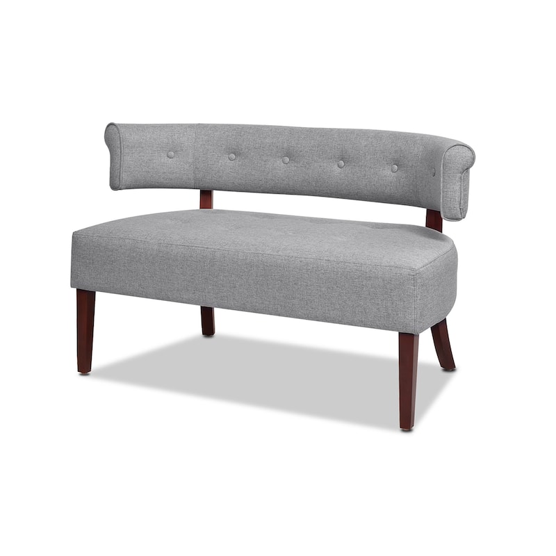 Jared 51" Modern Recessed Arm Tufted Bench Settee