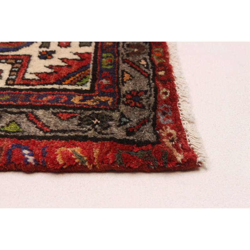 ECARPETGALLERY Hand-knotted Andelz Red Wool Rug - 3'3 x 4'10
