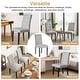 preview thumbnail 8 of 7, Tufted Dining Room Chairs Set of 2, Parsons Diner Chairs Upholstered Side Kitchen Chairs with Solid Wood Legs and Padded Seat