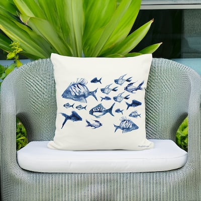 Magnolia Casual Outdoor Pillow Underwater Ballet 18x18