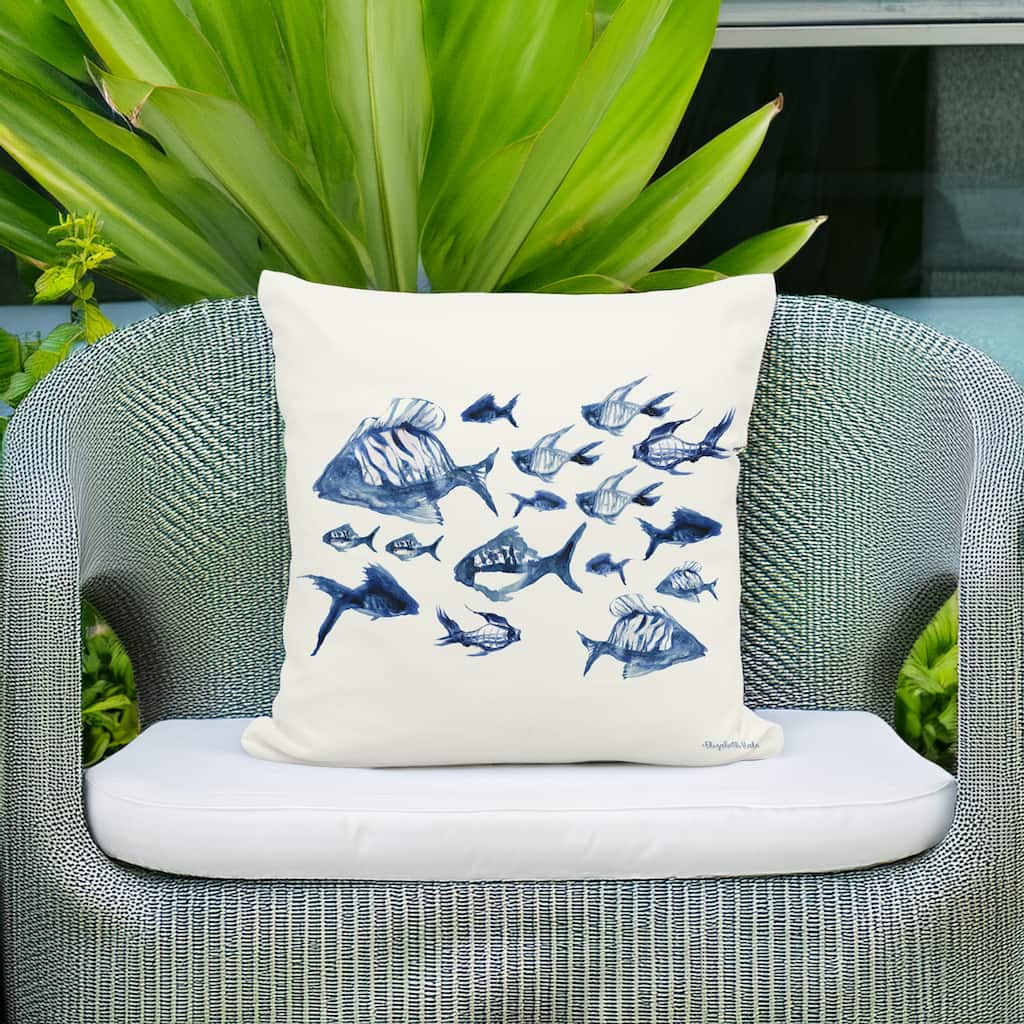 Magnolia Casual Outdoor Pillow Underwater Ballet 18x18