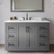 Option Dark Gray / White Quartz Top / Matte Black