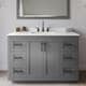 Option Dark Gray / White Quartz Top / Matte Black