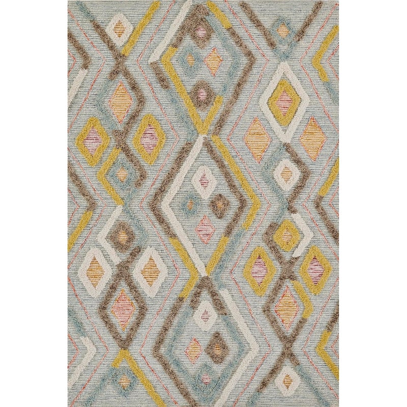 Momeni Allegro Hand Tufted Wool Area Rug - Multi - 5' x 8' - Rectangle