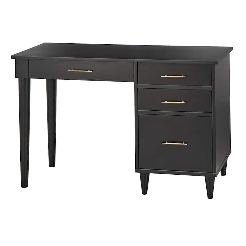 Lifestorey Ana Mid-Century Modern Desk - Black