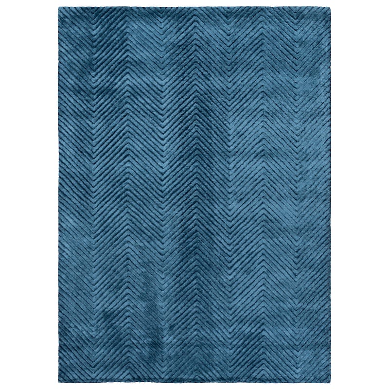 SAFAVIEH Handmade Glamour Verjinia Wool Rug - 5' x 8' - Navy