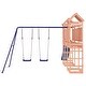 preview thumbnail 7 of 20, vidaXL Swing Set Outdoor Backyard Wooden Playground Equipment for Kids Age 3-8