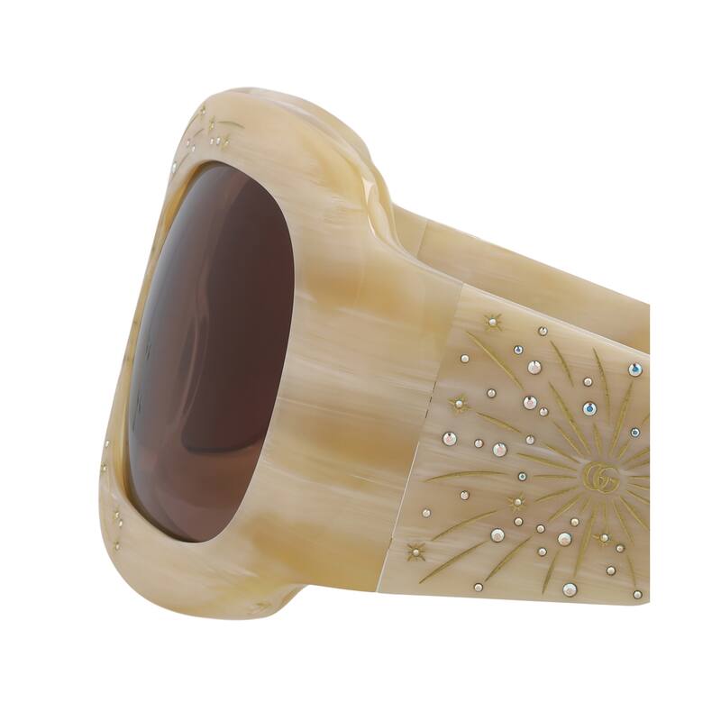 Gucci Shield-Frame Acetate Sunglasses