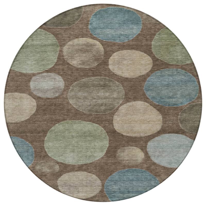 HomeRoots Geometric Transitional Rectangle Outdoor Rug