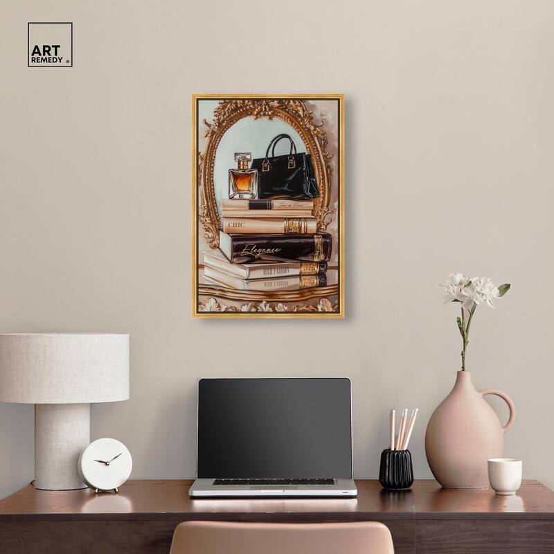Elegant Glam by the Mirror Canvas by Art Remedy