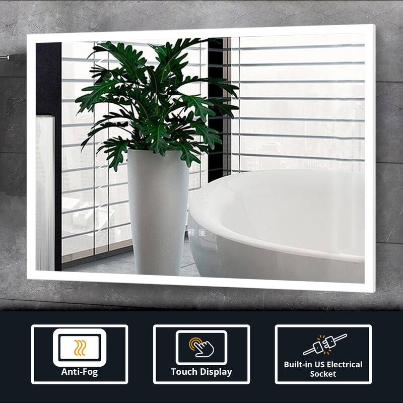 Aurorium LED Bathroom Vanity Mirror - N/A