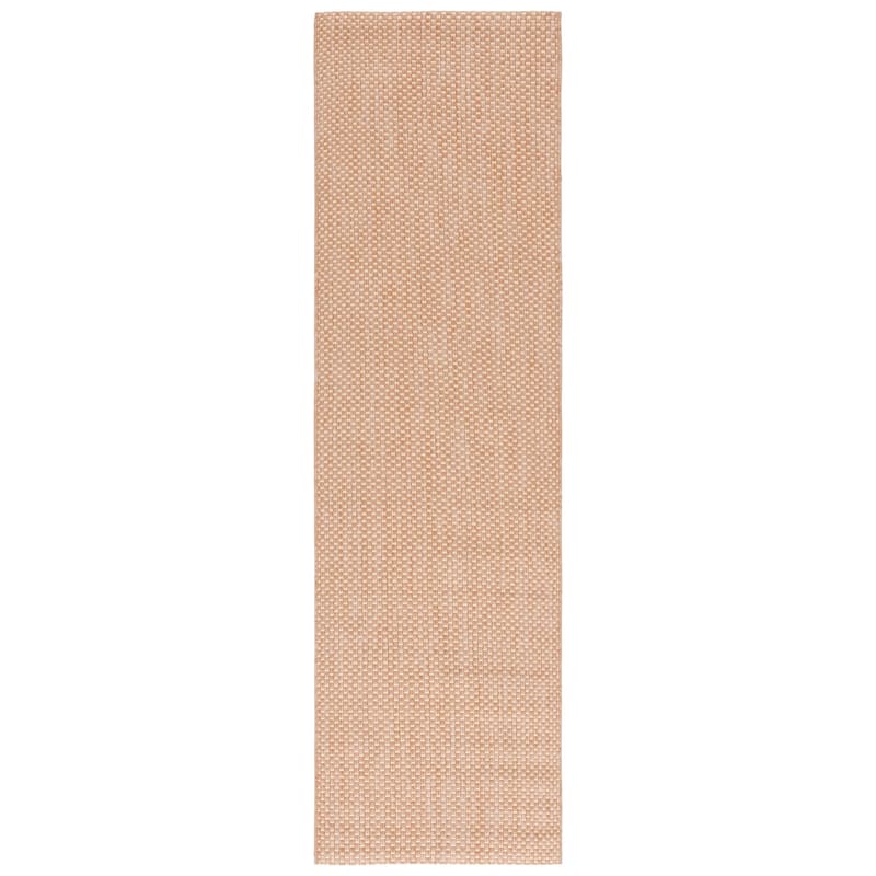 SAFAVIEH Courtyard Jonell Indoor/ Outdoor Patio Backyard Rug - 2'3" x 12' Runner - Green/Blue