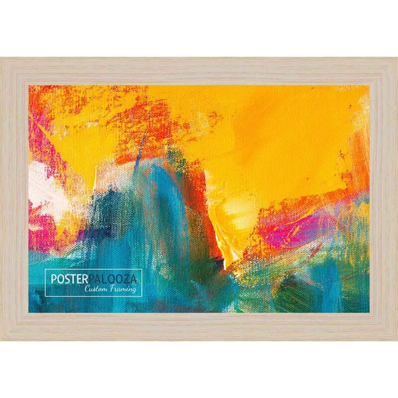 11.5x17 Frame Light Pine Wooden Picture Frame with UV Acrylic, Foam