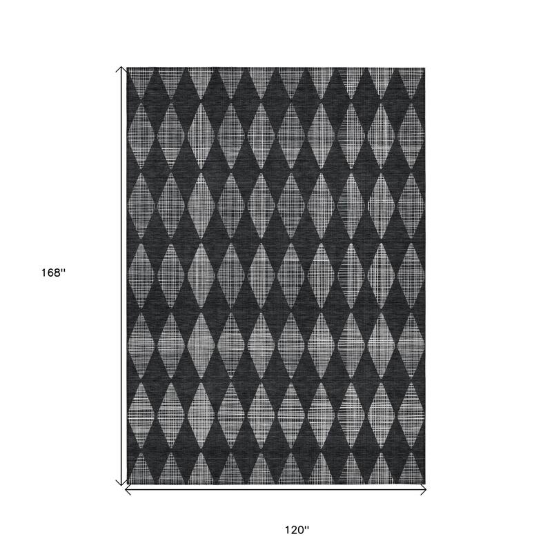 HomeRoots Geometric Transitional Rectangle Outdoor Rug