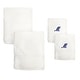 preview thumbnail 20 of 26, Sweet Kids 2-piece White Turkish Cotton Bath and Hand Towel Set with Royal Blue Monogrammed Initial M - White