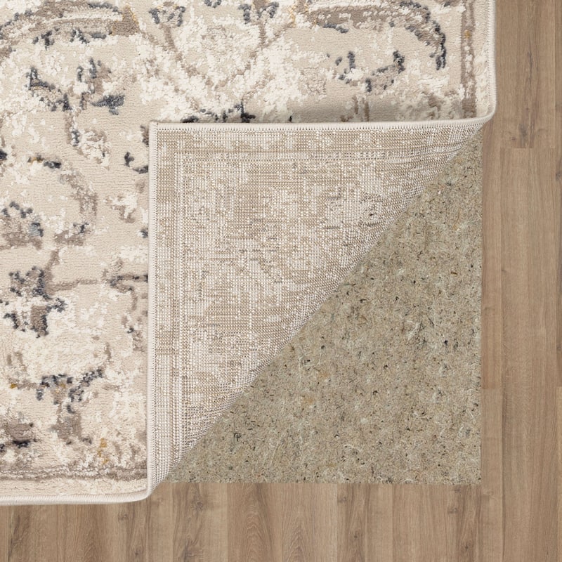 Mohawk Home Mizani Floral Ornamental Woven Area Rug