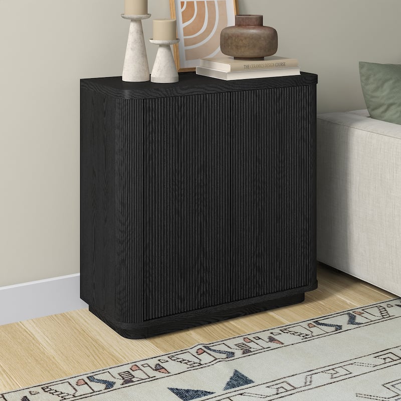 Easton 32" Wide Rectangular Fluted Accent Cabinet - 32" Wide