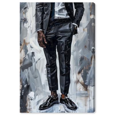 Notoriart Man Of Style Gallery Wrapped Men Style 1 Piece Canvas Wall Art