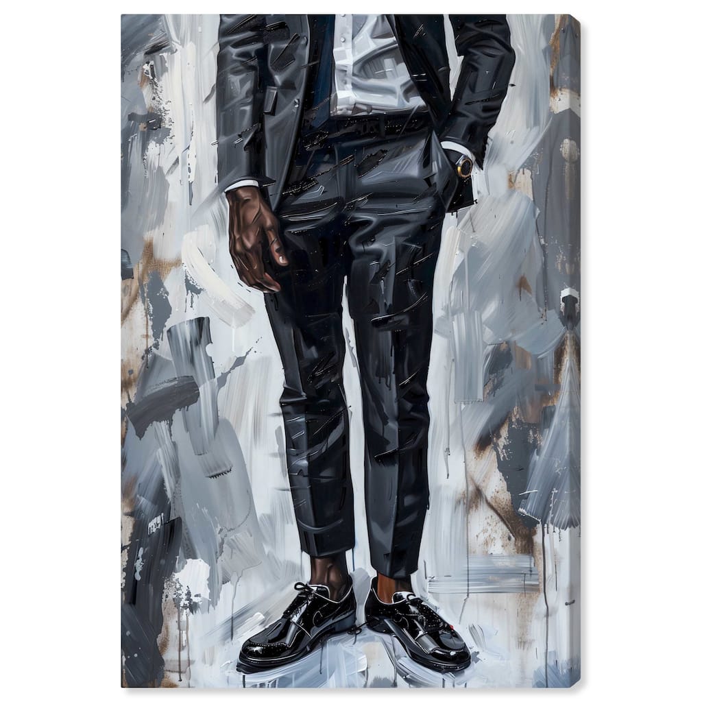 Notoriart Man Of Style Gallery Wrapped Men Style 1 Piece Canvas Wall Art