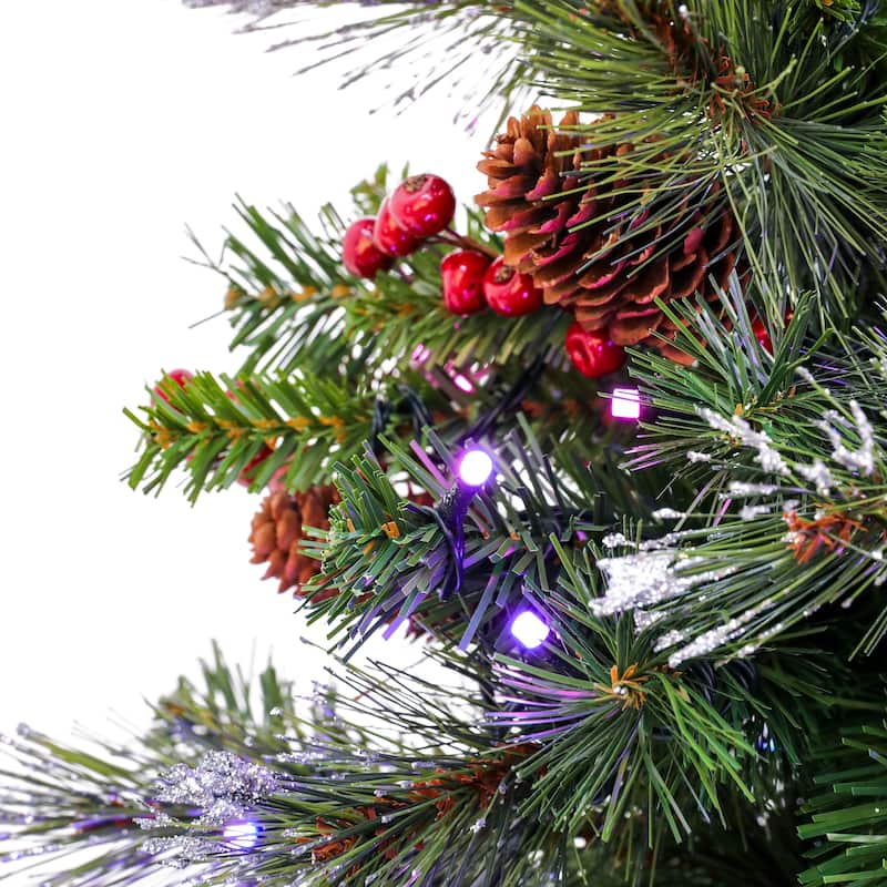 National Tree Company 4 ft. Crestwood Spruce Entrance Tree with Twinkly LED Lights - 4 Foot