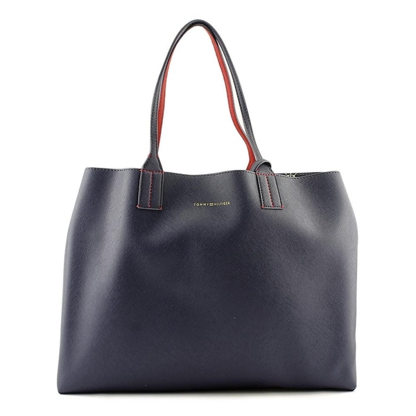 Tommy Hilfiger Th Reversible Tote Women Leather Blue Tote