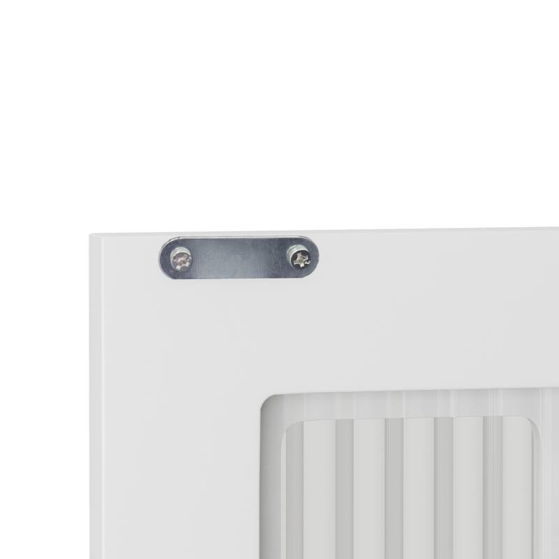 3-Door Bathroom Wall Cabinet with Glass Door, Towel Bar & Storage