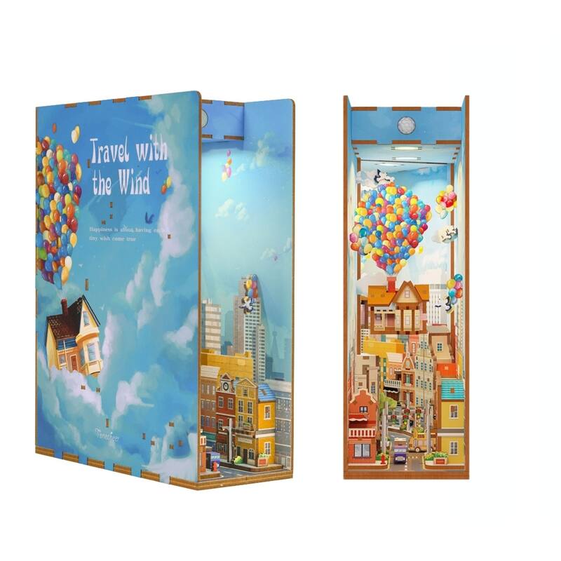 DIY 3D Book Nook Kit - Travel with the Wind 143pcs