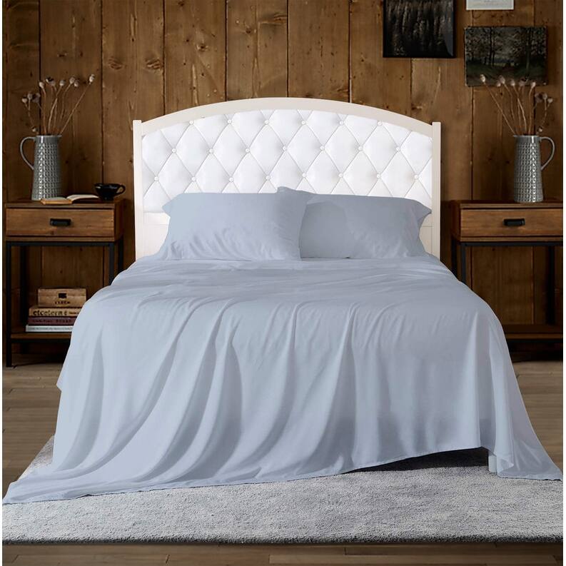 A1HC 100% Organic Cotton Flat Sheet, 300 TC GOTS Certified , Fair Trade Certified, Oeko-TEX Certified, Soft & Silky Sateen Weave