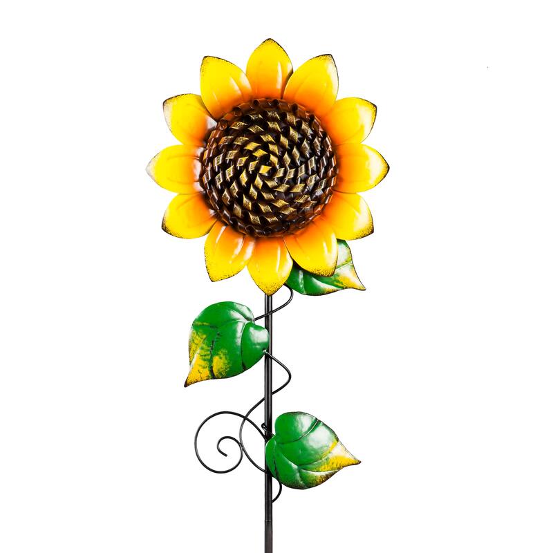 Radiant Sunflower Garden Stake, Set of 3