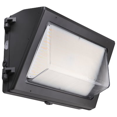 Emergency Architectural LED Wall Pack CCT Selectable 3K/4K/5K Wattage Adjustable Bypassable Photocell 120-277 Volt - Bronze