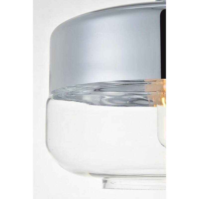 1-Light Pendant with 10 inch Clear Glass