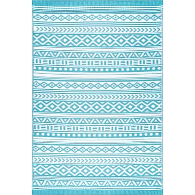 Sundown Beach Stripe Indoor/Outdoor Area Rug
