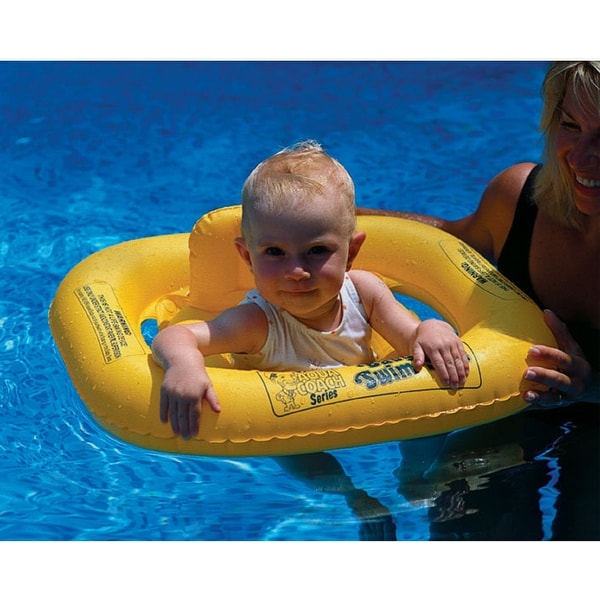 yellow baby pool float