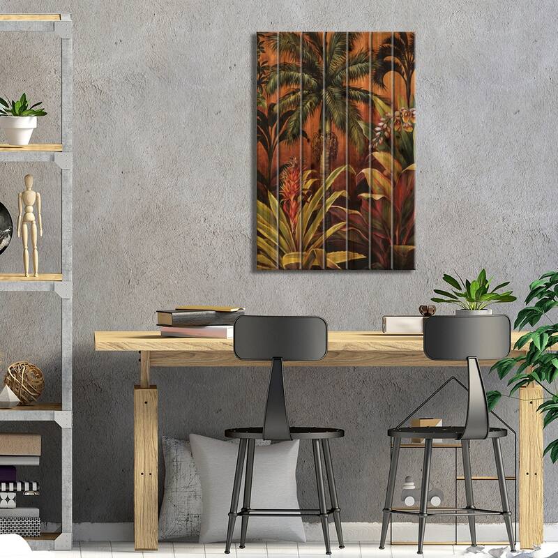 Ubud II Print On Wood by Rodolfo Jimenez - Multi-Color