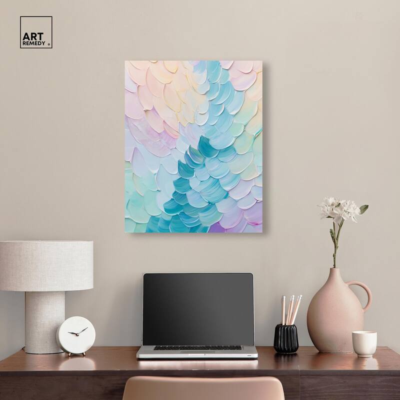 Mermaid Scales Canvas by Art Remedy, Gallery Wrapped