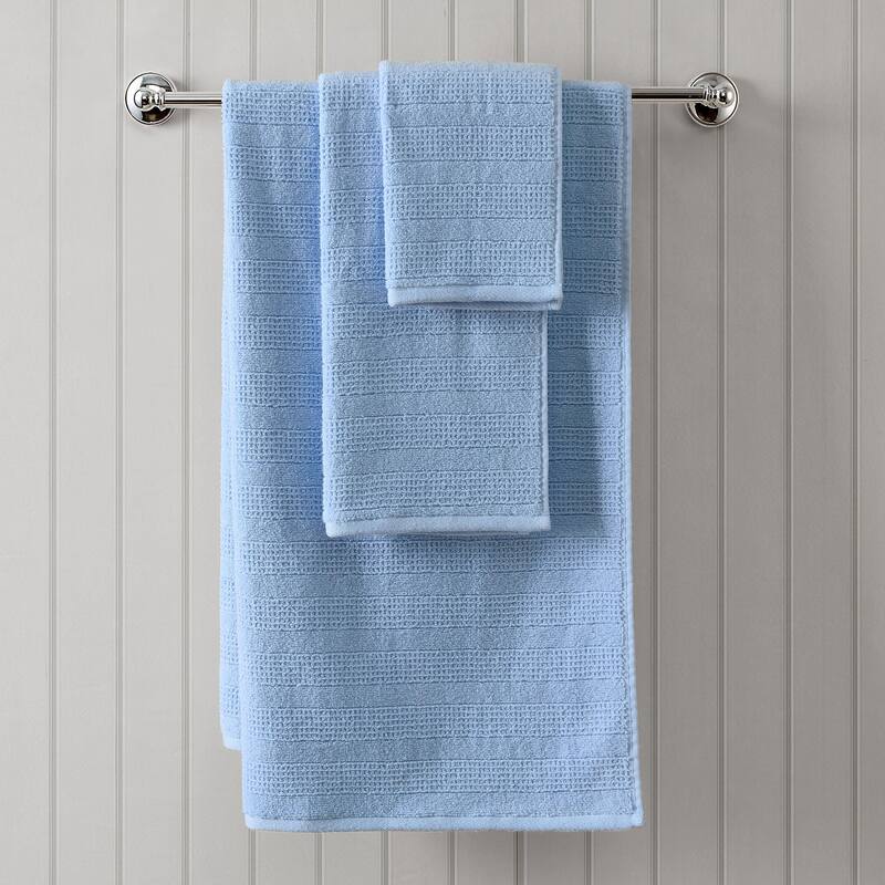 Martha Stewart Bedford Cottage 100% Cotton 6 Piece Towel Sets (Bath Towel/Hand Towel/Washcloth) - 6 Piece