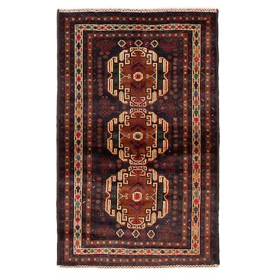 Teimani Brown Rug 3'10" x 6'4" - 3'10 x 6'4