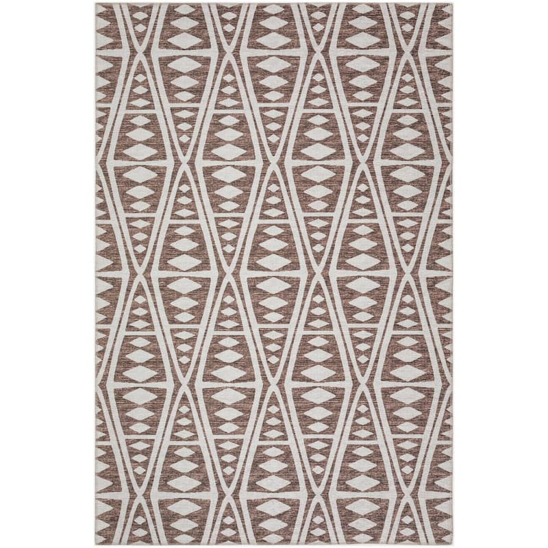 Indoor/ Outdoor Addison Yuma Southwest Tribal WashableArea Rug