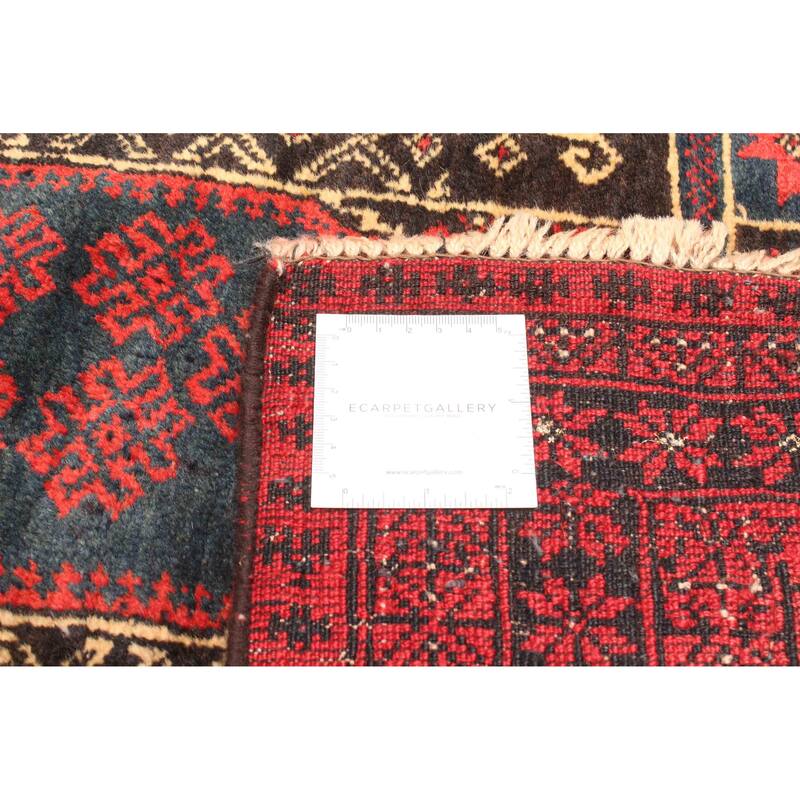ECARPETGALLERY Hand-knotted Teimani Dark Grey Wool Rug - 2'5 x 4'2