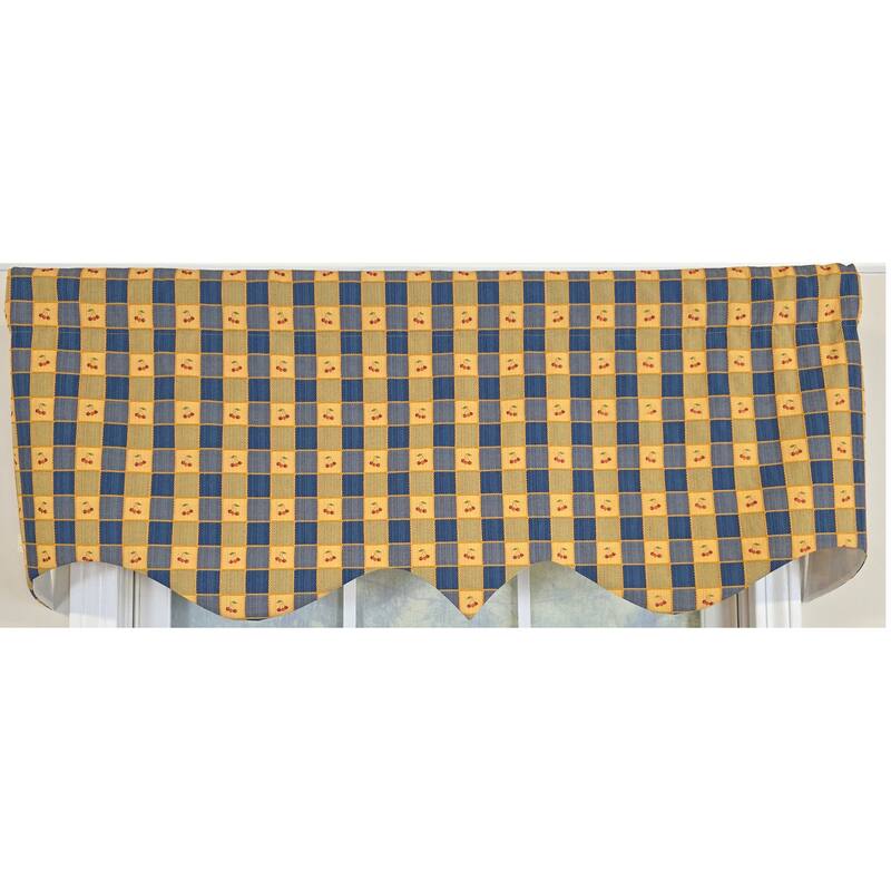 RLF Home Cherry Squares Regal Valance