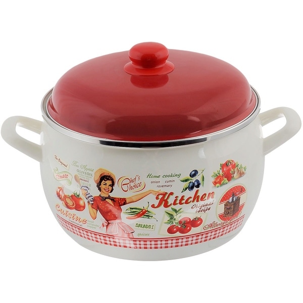 MET-ROT Vintage Cuisine Enamel on Steel 1.8-quart High-End Stock Pot. Opens flyout.