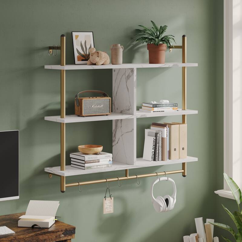 41 inch Wall Shelves 3-tiers Floating Shelf - 41 inch