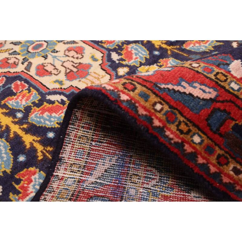 ECARPETGALLERY Hand-knotted Andelz Dark Navy Wool Rug - 3'3 x 10'6