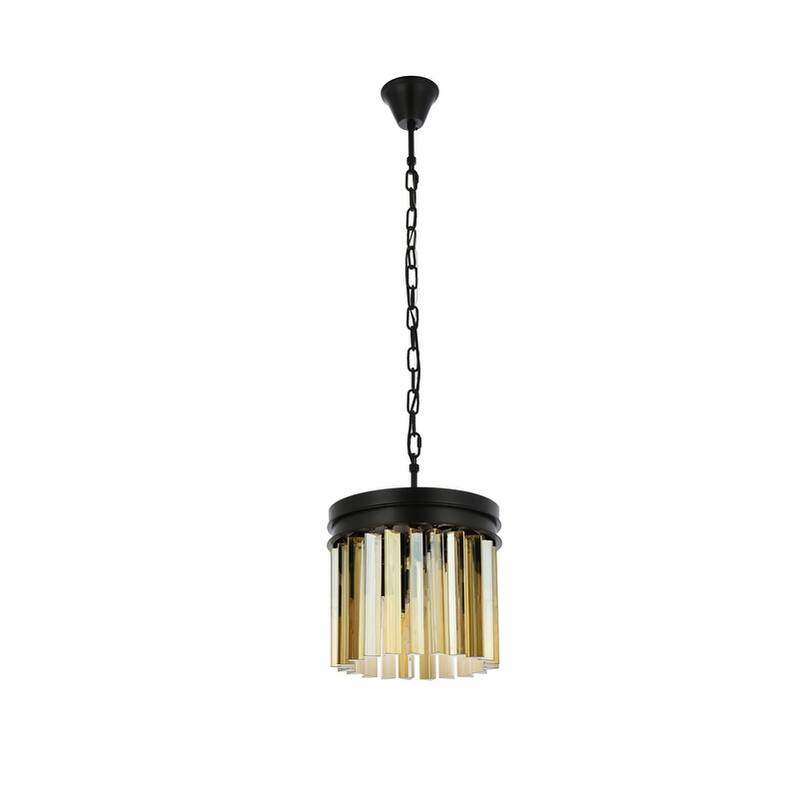 Royce Edge 3-Light Matte Black Pendant