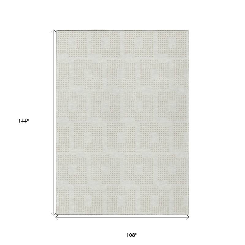 HomeRoots Geometric Transitional Rectangle Outdoor Rug