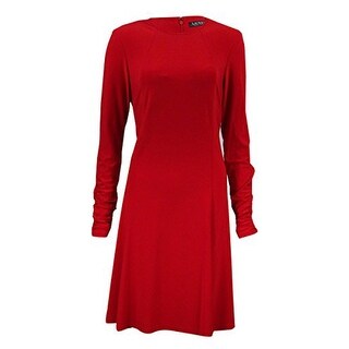high neck work dress
