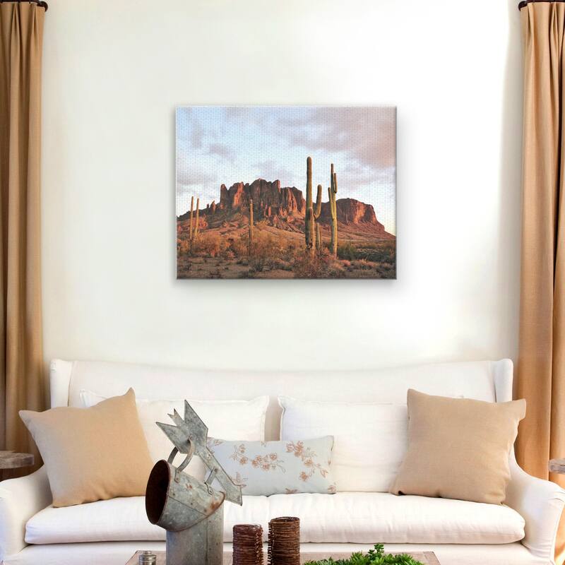 Amber Desertscape by Belle Maison Canvas Art Print