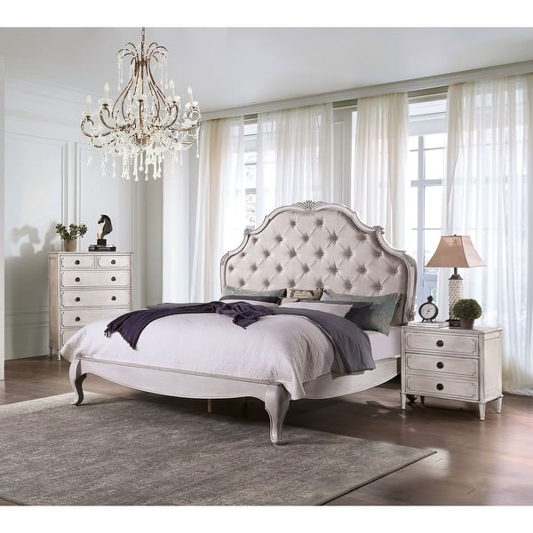 Furniture Of America Boll Traditional White 3 Piece Bedroom Set Overstock 31747169